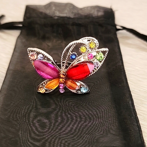 Stone Ring Butterfly Knit Top main image 0